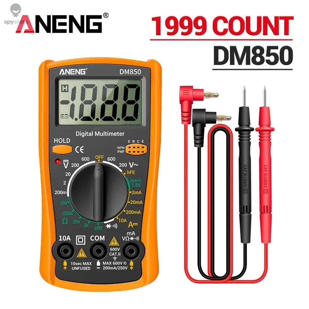 DM850 Multimeter Automatic Professional Tester for Accurate Electrical Checks-Red with box