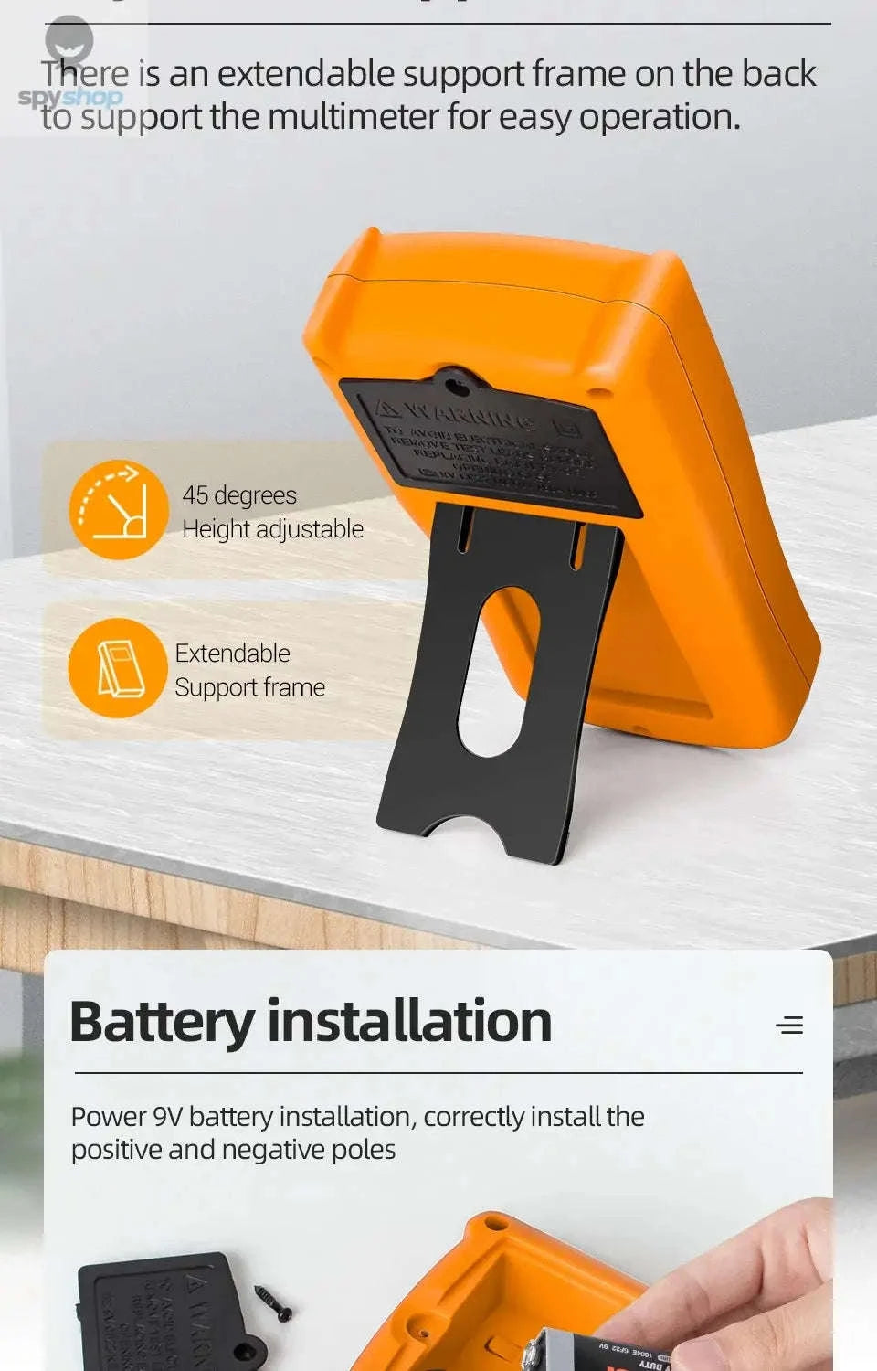 DM850 Multimeter Automatic Professional Tester-Red with box