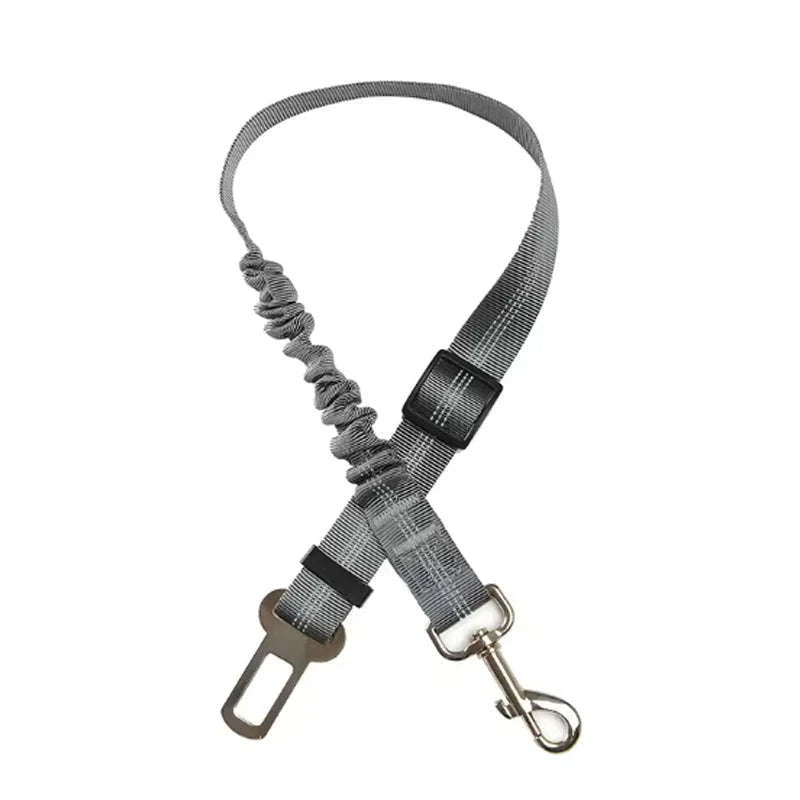 Dog Car Safety Belt with Reflective Damping Design-black