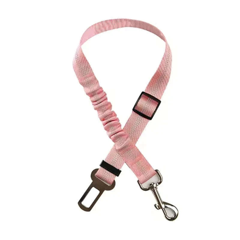 Dog Car Safety Belt with Reflective Damping Design-black