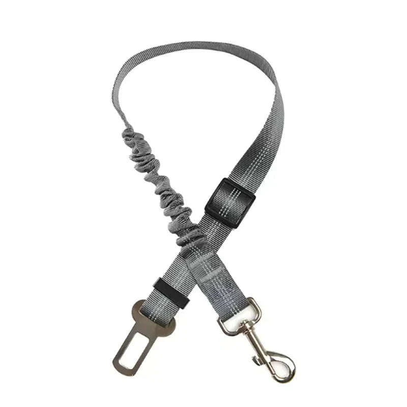 Dog Car Safety Belt with Reflective Damping Design-black