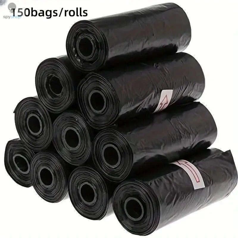 Dog Poop Bags – Leak-Proof, Durable & Easy to Carry-Black / 150bags 10rolls