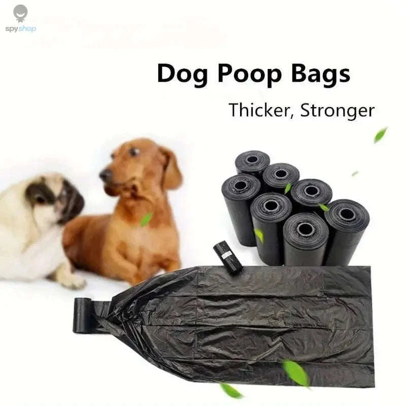 Dog Poop Bags – Leak-Proof, Durable & Easy to Carry-Black / 150bags 10rolls