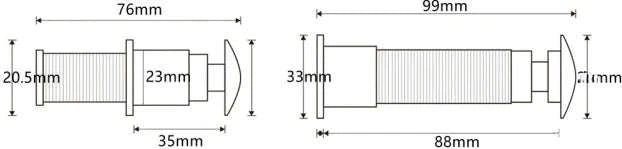 Door Eye Hole USB Camera 1080P Wide‑Angle Peephole Camera-1.78mm lens