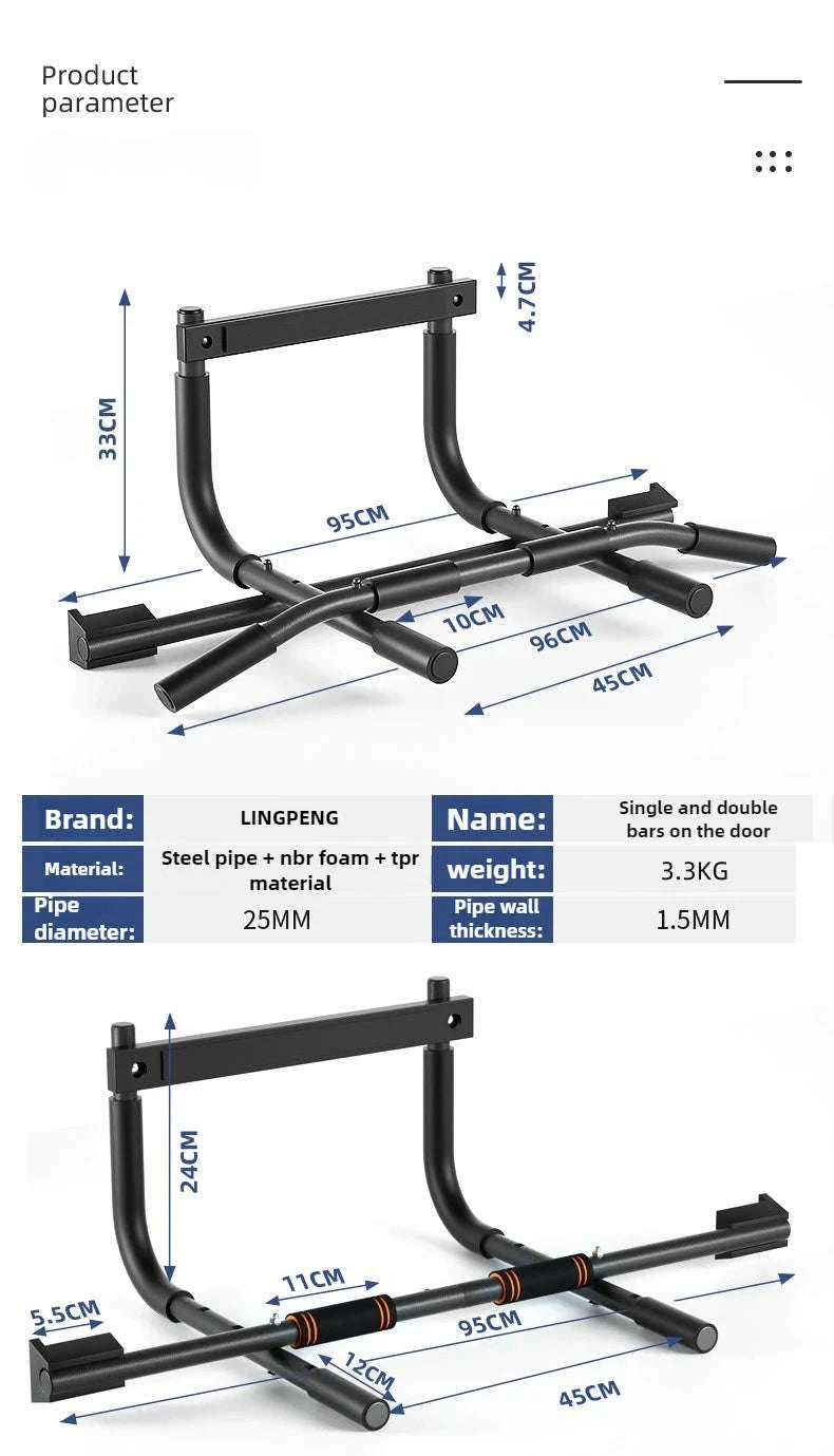 Door Frame Pull-up Bar for Home Strength Training-Parallel bars