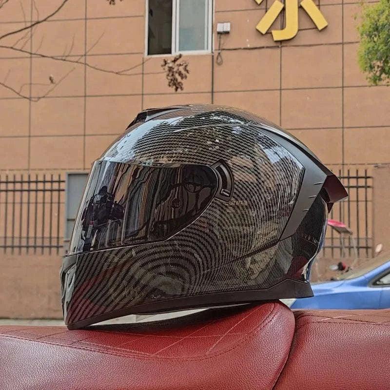 DOT Certified Full Face Motorcycle Helmet ABS Shell 1.6kg-11 / S