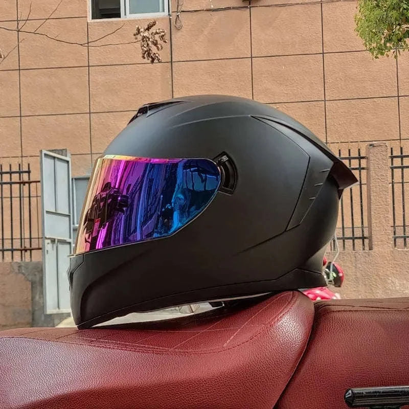 DOT Certified Full Face Motorcycle Helmet ABS Shell 1.6kg-11 / S