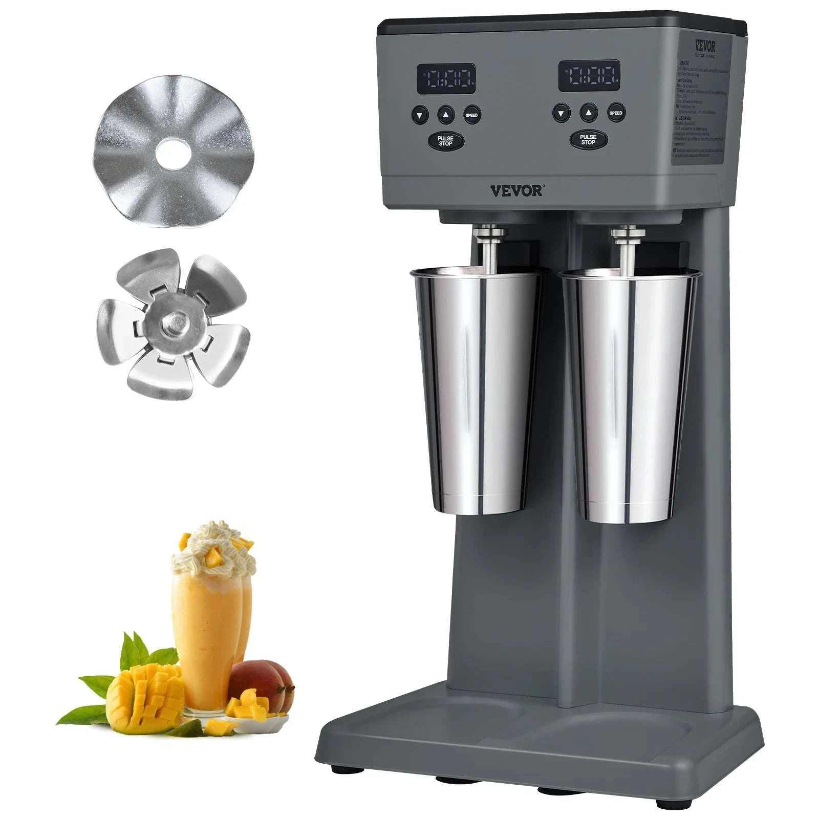 Double Head Milkshake Maker 375W x2 Commercial Drink Mixer-Double mixing head / United States