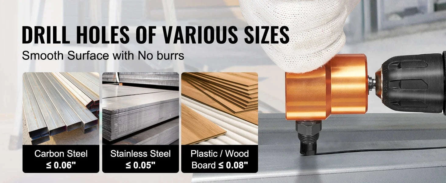 Double Head Sheet Metal Nibbler Cutter Drill Attachment-france