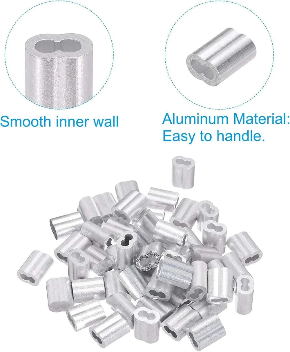 Double Hole Cable Crimp Sleeve for Secure Wire Connections-5pcs M6 / China Mainland