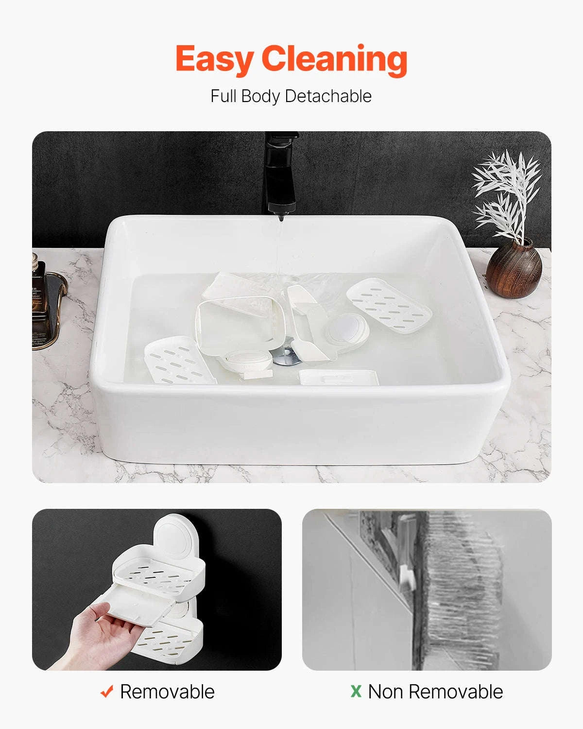 Double Layer Wall Mounted Soap Holder with Suction Cup-1Pc 2Layers / United States