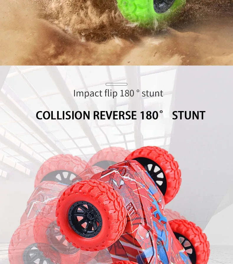 Double-Sided Inertia Toy Car-Double Sided Blue