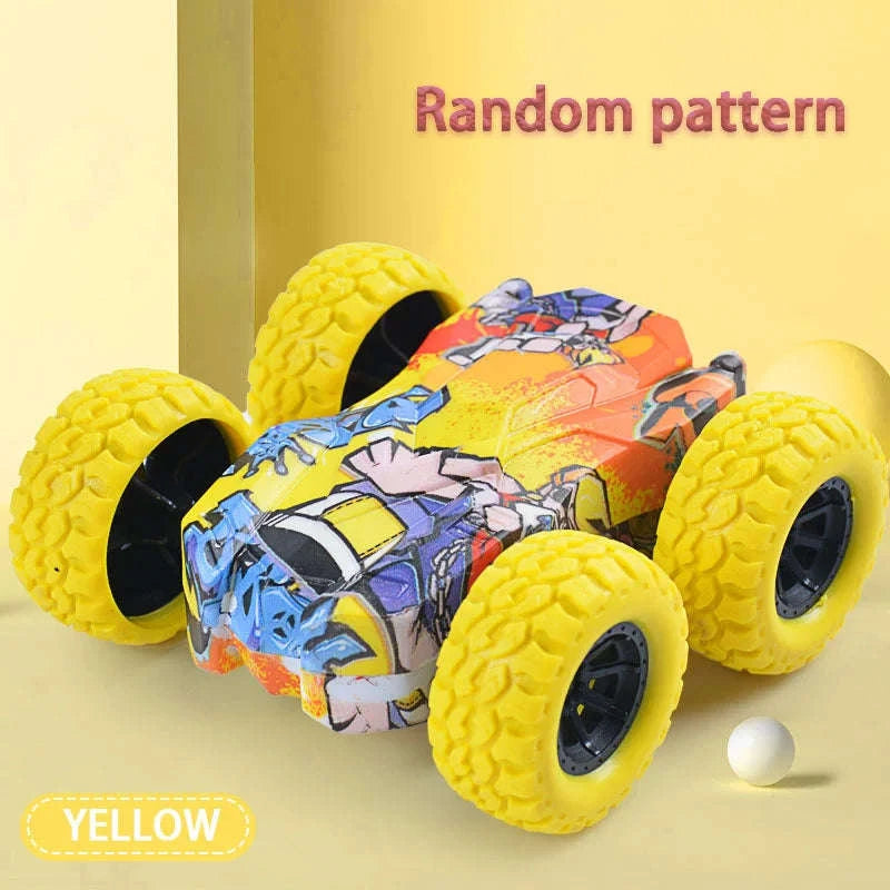 Double-Sided Inertia Toy Car-Double Sided Blue