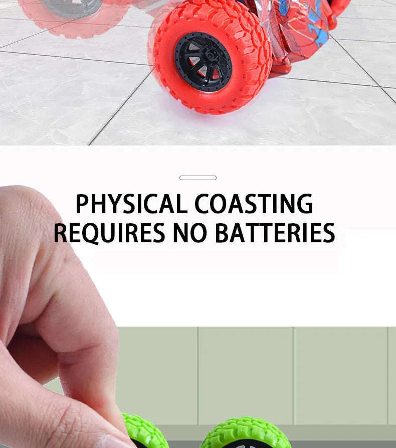 Double-Sided Inertia Toy Car-Double Sided Blue