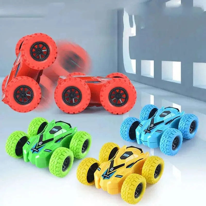 Double-Sided Inertia Toy Car-Double Sided Blue