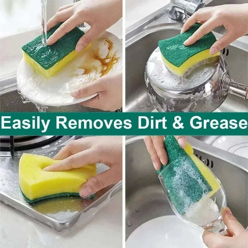 Double-Sided Magic Cleaning Sponge for Kitchens and More-30pcs