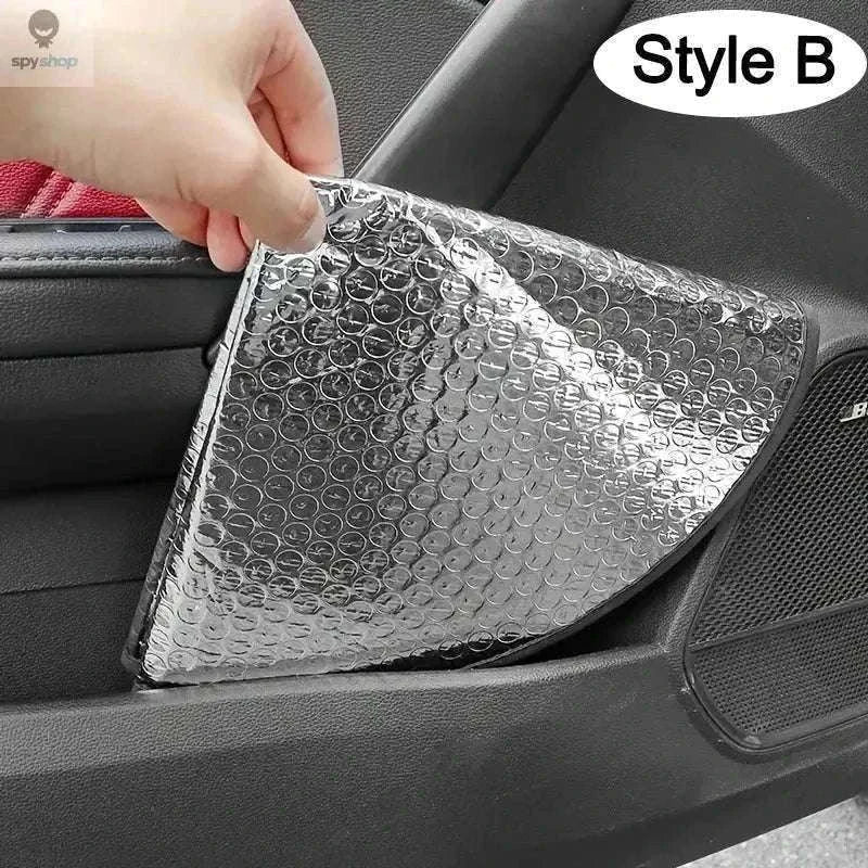 Double Thick Foldable Steering Wheel Sun Shade, UV Protection-Silver