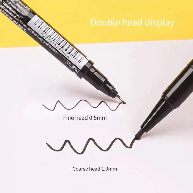 Double Tip Paint Marker Set – Dual-Tip Control for Bold, Permanent Art-10Pcs red