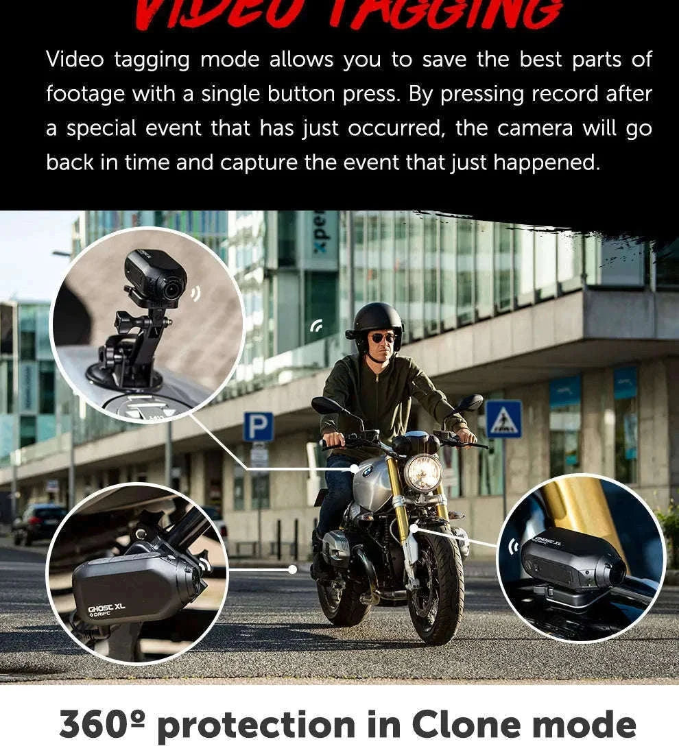Drift Ghost XL 1080P Action Camera with Rotating Lens & Dash Cam Mode-Default Title
