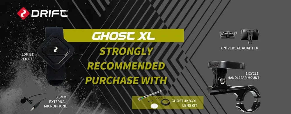 Drift Ghost XL 1080P Waterproof Action Camera with 7–9 Hour Battery-Default Title