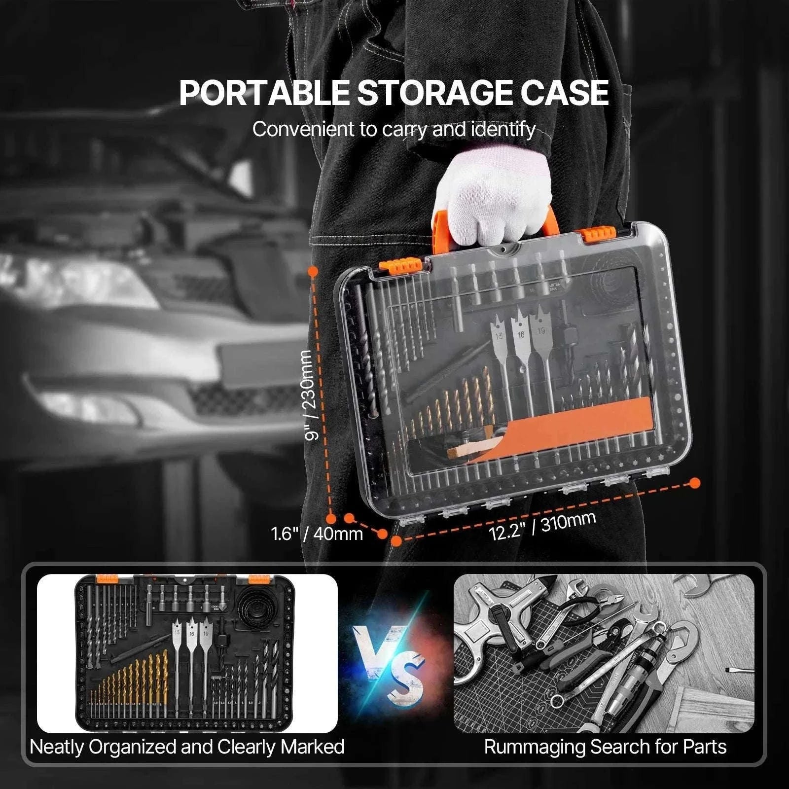Drill Bit & Screwdriver Set 70–318 Pieces with Case-100 PCs / United States