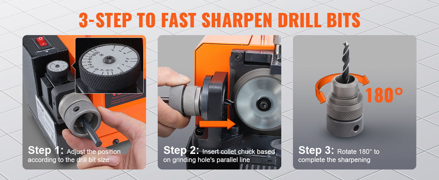 SucceBuy Drill Bits Sharpener MR-13A MR-13B MR-20G Mill Grinder Portable Sharpening Machine with 18/11 Collets For Workshop