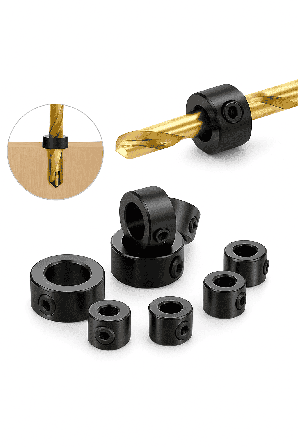 Drill Stop Collar Set for Precise Depth Control-Drill Stop Collar 8