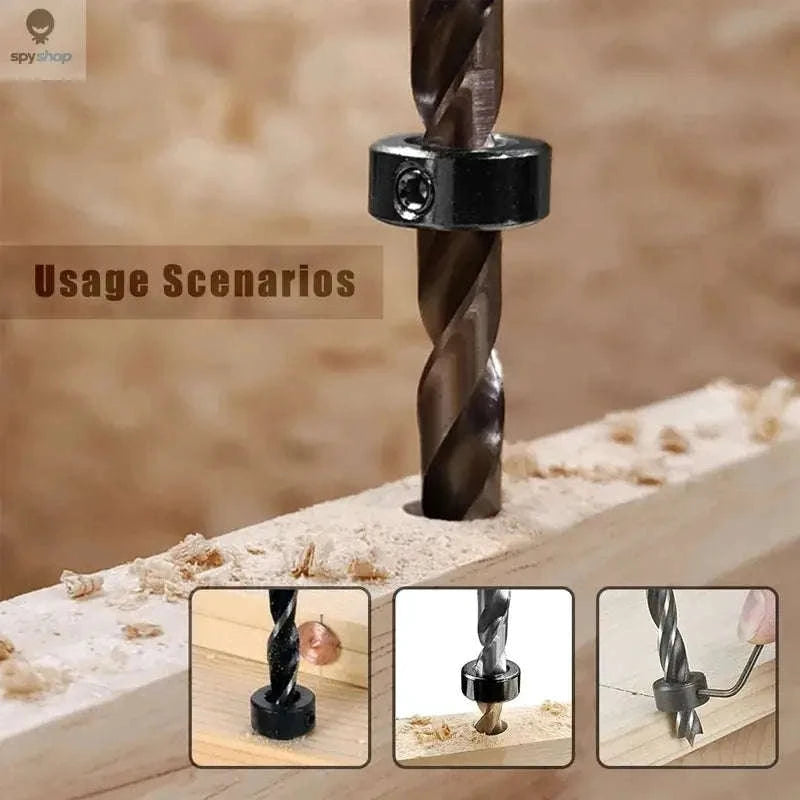 Drill Stop Collar Set – Precision Depth Control for Woodworking and DIY-Drill Stop Collar 8