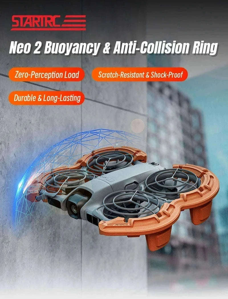 Drone Propeller Guard Cover EVA Floating Anti-Collision Ring-Orange / China Mainland