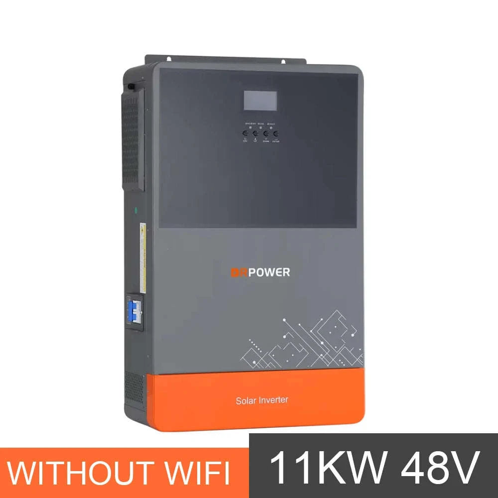 DRPOWER Dual MPPT Hybrid Solar Inverter 11KW 48V Pure Sine Wave Inverter 230V On Grid Off Grid 150A Solar Controlle Max PV 500V-11KW 48V / 220-240V / Poland