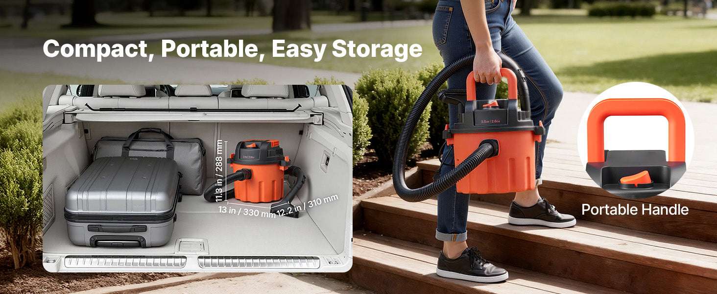 Dry Shop Vacuum with Strong Suction and Multi-Nozzle Cleaning-10L / United States