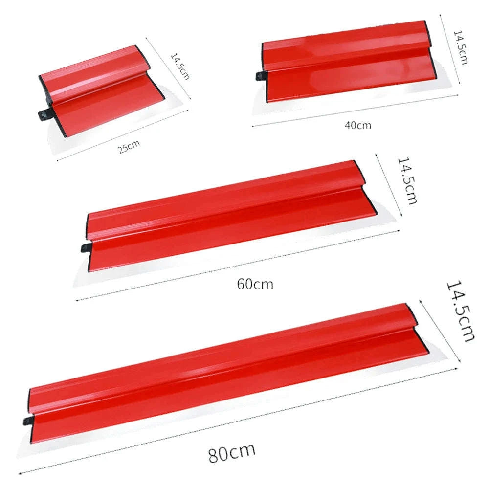 Drywall Skimming Blade Set for Smooth Wall Finishing-Red 4Pcs Set / Poland