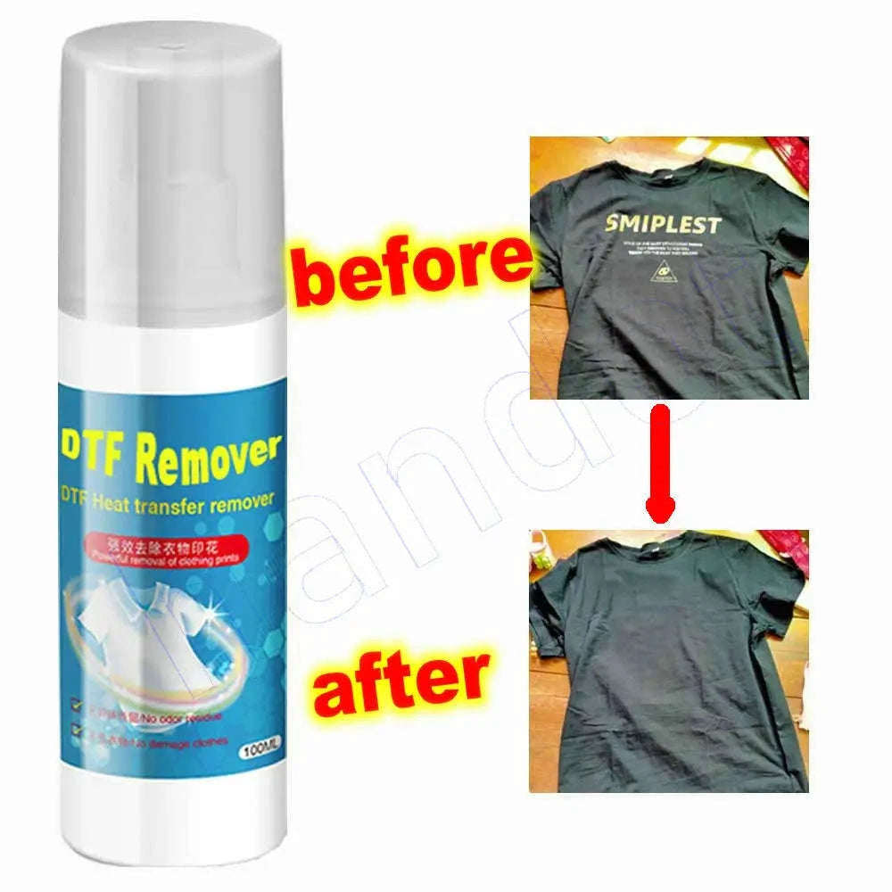 DTF Remover Liquid for Clean, Restored Fabrics-100 ML dtf cleaner