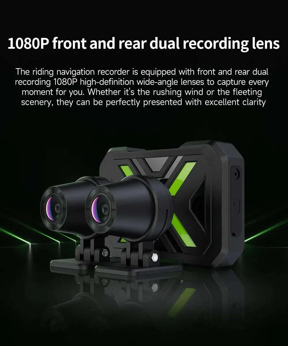 Dual 1080P Motorcycle Dash Cam Waterproof WiFi Front Rear Recorder-720P With Dual CAM / China Mainland