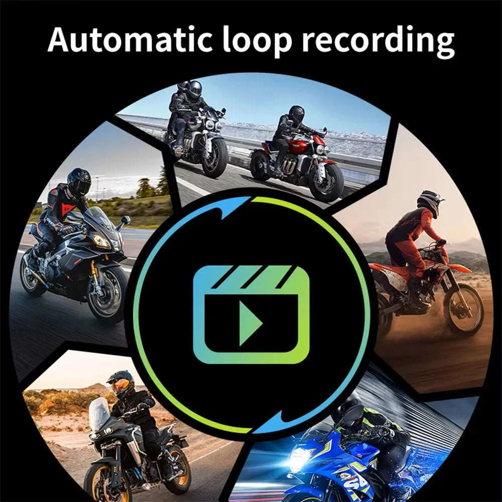 Dual 1080P Motorcycle Dash Cam Waterproof WiFi Front Rear Recorder-720P With Dual CAM / China Mainland