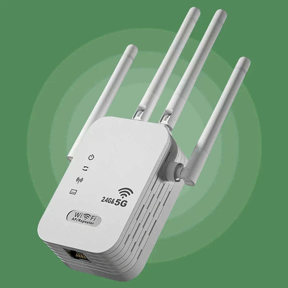 Dual-Band WiFi Extender 1200Mbps Signal Booster with WPS-300M EU PLUG / United States