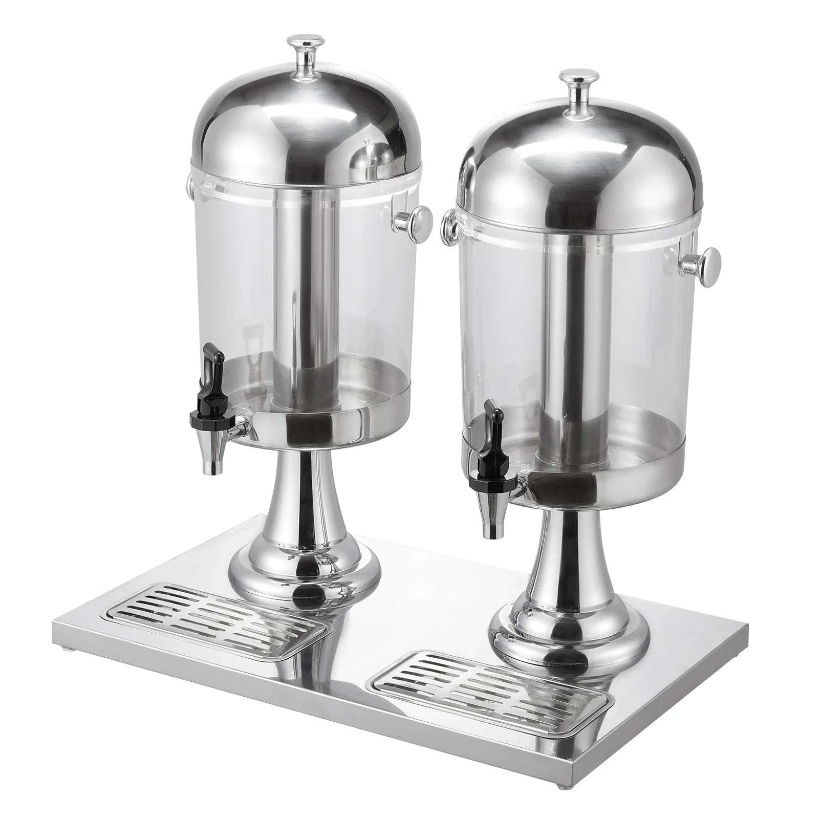 Dual Beverage Dispenser 4.2 Gallon with Ice Chamber & Spigots-2.2gal 8L / United States