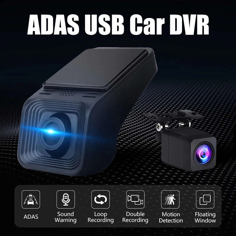 Dual Camera Car DVR for Android Auto with 1080P Recording-Daul Lens / No TF Card