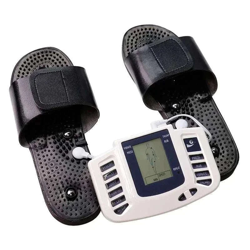 Dual Channel TENS Pulse Body Massager with EMS Stimulation-Slippers