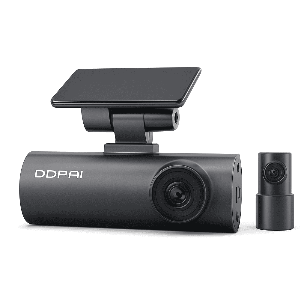 Dual Front and Rear Dash Cam 1296P with App Control-DDPAI N1 Dual