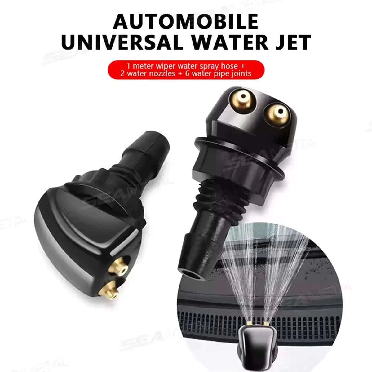 Dual Hole Windshield Washer Nozzle Replacement Pair-Default Title