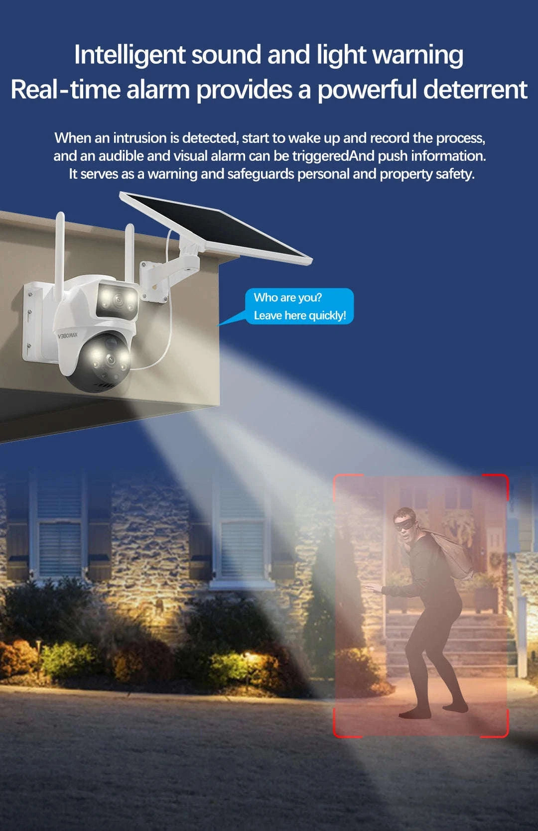 Dual Lens 8MP 4G Outdoor Security Camera with Night Vision-4MP / Germany