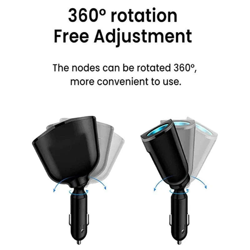Dual Port Car Charger with Digital Display-CH10QC
