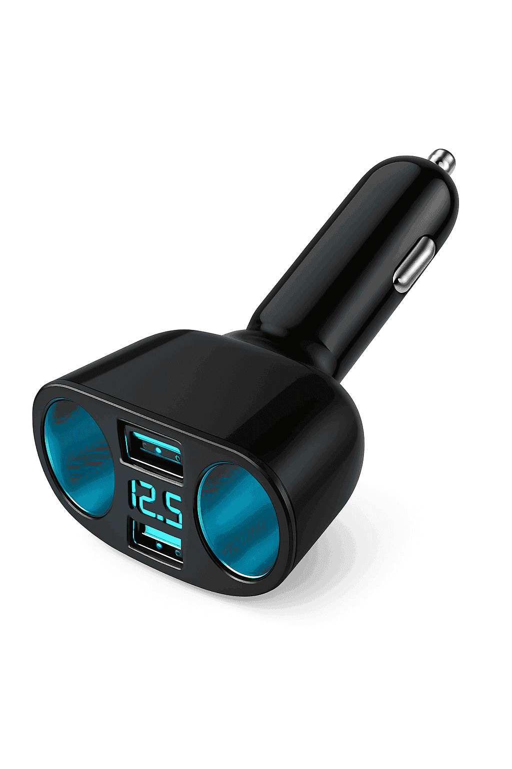 Dual Port Car Charger with Digital Display-CH10QC