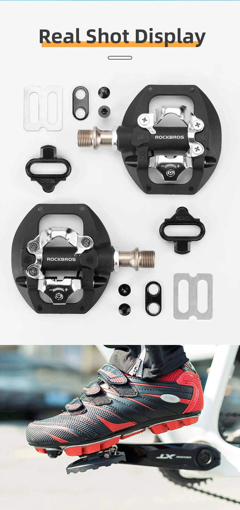 Dual-Purpose Bicycle Pedals with Sealed Bearings-37210108001 Nylon / Poland