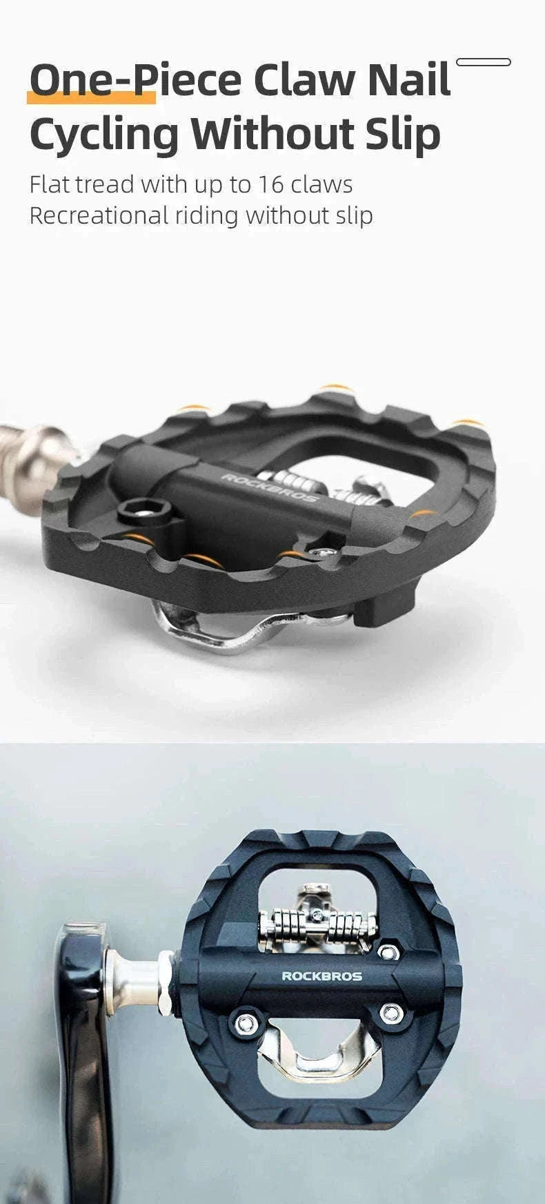 Dual-Purpose Bicycle Pedals with Sealed Bearings-37210108001 Nylon / Poland