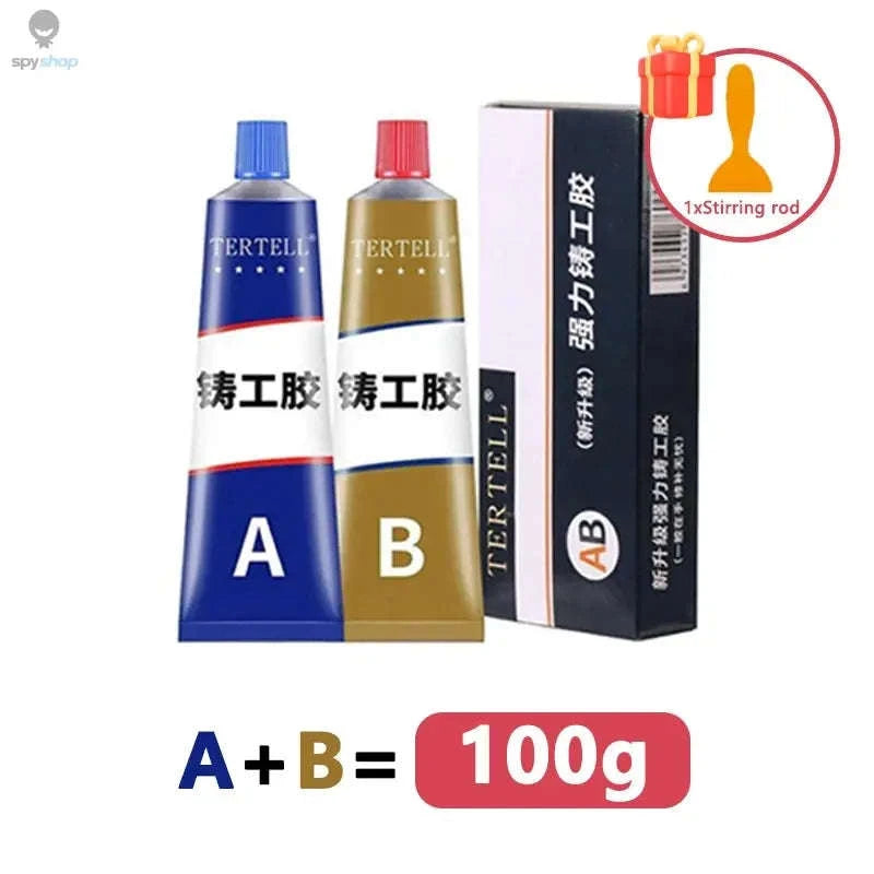 Dual-Syringe Metal Repair Epoxy Glue Kit-50g