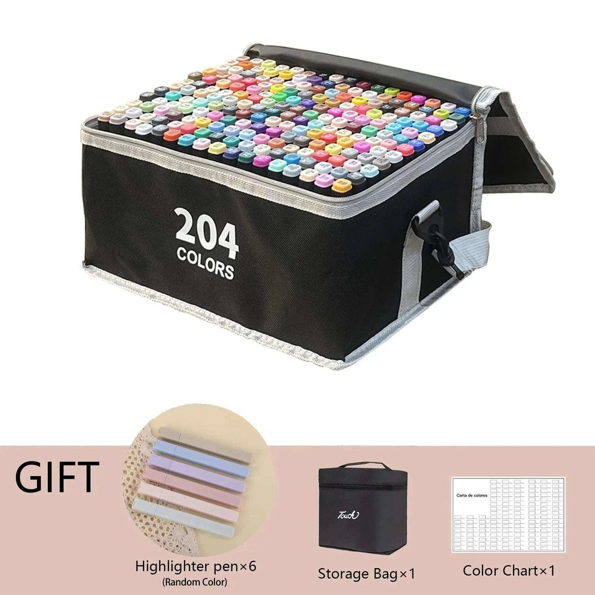 Dual Tip Alcohol Drawing Markers for Smooth Blending-262PCS