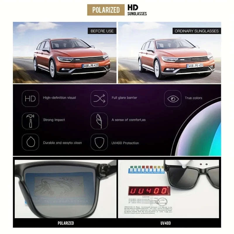 DUBERY Polarized UV400 Sunglasses for Men and Women-Blue11