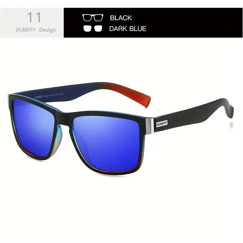 DUBERY Polarized UV400 Sunglasses for Men and Women-Blue11